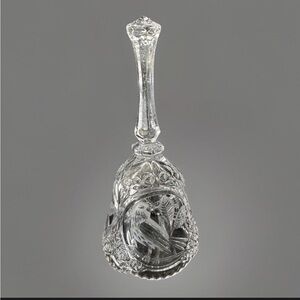 Hofbauer Byrdes Crystal Bell • Bleikristall Cut Glass • West Germany Vintage